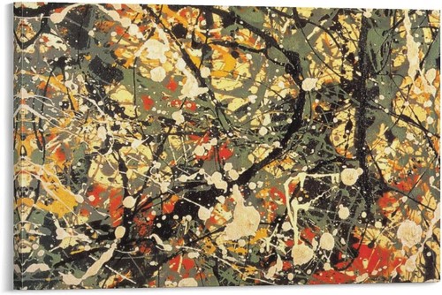 Jackson pollock canvas wall - canvas,