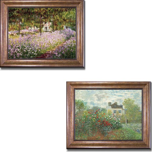 Bronze framed artist garden - framed,